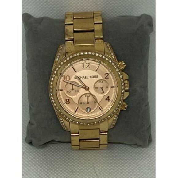 Michael Kors MK5263 Women's Watch Chronograph Rose Gold Dial Quartz Analog B703 - Picture 2 of 9